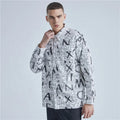 New Design High Streetwear Letters Printing Oversized Men's Shirts