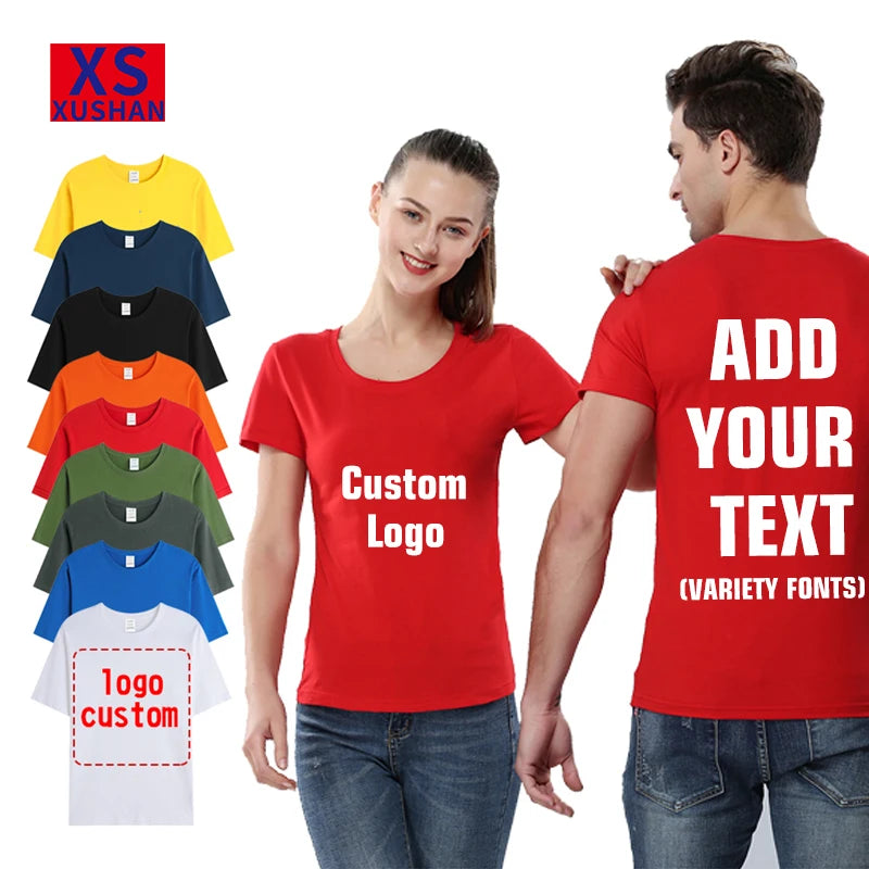 Custom Logo 100% Cotton Heavyweight T-Shirts for Men Oversized 180GSM 180g Knitted Plus Size Casual Plain T-Shirts Blank Design