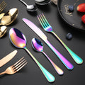 Food Grade Approval Classic 4 Pieces Flatware Set Stainless Steel Cutlery Spoon & Fork