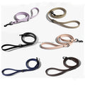 Comfortable Durable Waterproof Odor Mud Resistant Embossed Texture PVC Coated Fashion Personalized City Dog Leash Black Matt