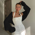 Fashion Cut Out Long Sleeve Spring Tops Women's Cardigan Knit Sweaters Women Top