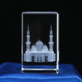 Small Bridge Wholesale Customization Ready to Ship Muslim Mosque Glass Gifts New Design Premium Crystal Cube