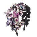 HX-021 Broadside Butterfly Head Wear Luxury Rhinestone Headband for Women Non-slip Border Girl Hairpin Crystal Hair Accessory