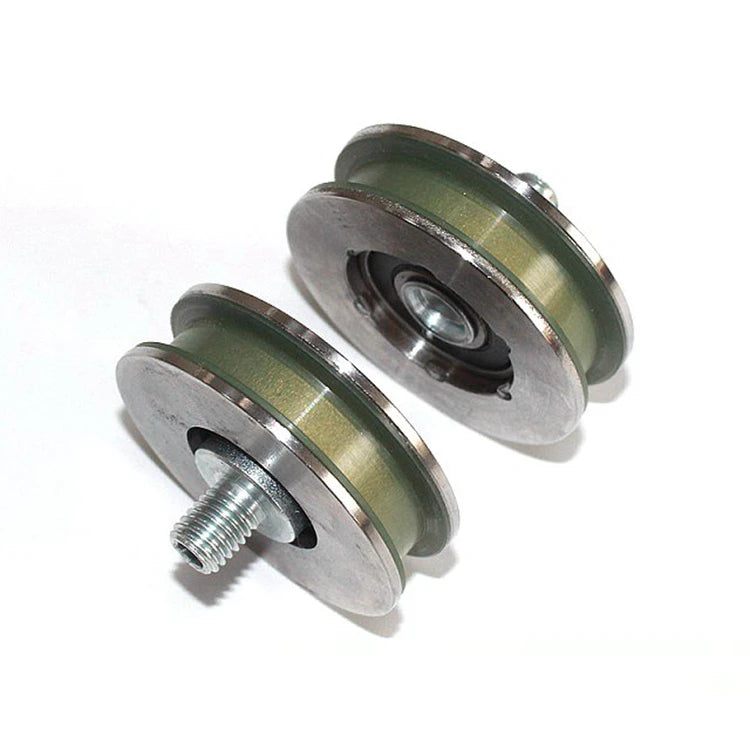 5pcs/pack 56MMx6201Z AT120 XAA456AZ1 55x11x6201RS Elevator Spare Parts Steel Hall Door Hanging Wheel for Apartment