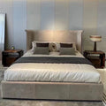 OEM Luxury Italian Modern Bedroom Furniture Set Luxury King Size Bed Frame in Velvet Double Home Furniture and Bedroom Set