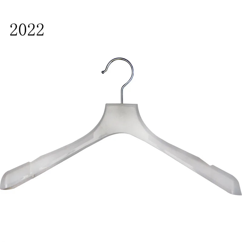 Wholesale Luxury Lucite Hanger for Coat Shirt Pants Suit Custom Logo Transparent Acrylic Clothes Wardrobe for Bathroom Use
