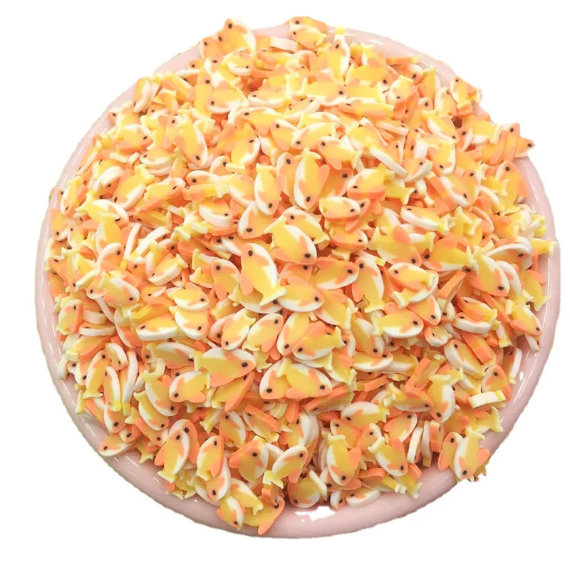 Polymer Soft Clay Lucky Fish Sprinkles for Crafts DIY Making Nail Art Koi Carp Slices Slime Filling  Accessories Phone Decor