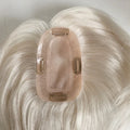 Raw Indian Human Hair Women Wigs Hair Extensions Toupee White Grey Hair Mono Topper