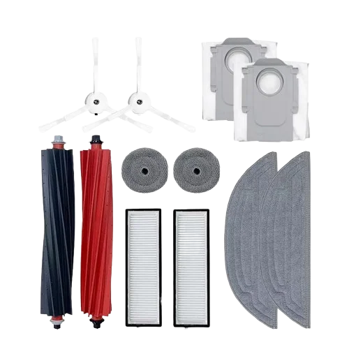 Vacuum Cleaner Accessories Parts Kit  for Roborock S8 Maxv Ultra Double Roller Brush Edge Brush Filter Cloth Non-woven Dust Bag