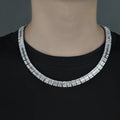 Personalized Brass Fine Jewelry Cubic Zirconia Charms Chains for Men's Wedding Party Necklace