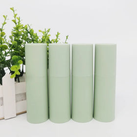 Luxury Cosmetic Skincare Frost Matte Green Airless Lotion Pump Bottle Packaging Container 15ml 30ml 50ml 80ml 100ml 120ml