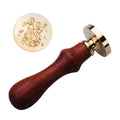 Wax Seal Stamp Head Creative Brass Wax Head Envelope Feather Christmas Wax Seal Stamp Box Kit With Wood Handle