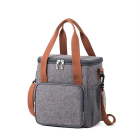 Oxford Women's Large Insulated Thermal Cooler Bag Insulated Lunch Box with Shoulder Strap for Fresh Food & Warmth