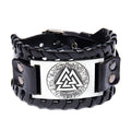 Wholesale Celtic Pagan Jewelry Amulet Nordic Viking Bracelet Norse Valknut with Medieval Futhark Rune
