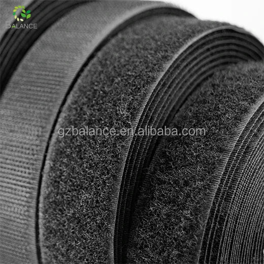 Factory Supply Customized Hook and Loop Fastener Tape Sewing on Hook Loop No Glue Fastener Roll