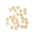 Fashion No Tarnish Stainless Steel 26 English Letters Single Hole Originality Surname Pinyin Pendant for Jewelry Accessories