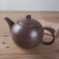 ShengJing Nordic Ceramic Tea Set Grade Eco-Friendly Dark Brown Teapot 600ML 1000ML Porcelain Coffee Pot Microwave Safe Coffee