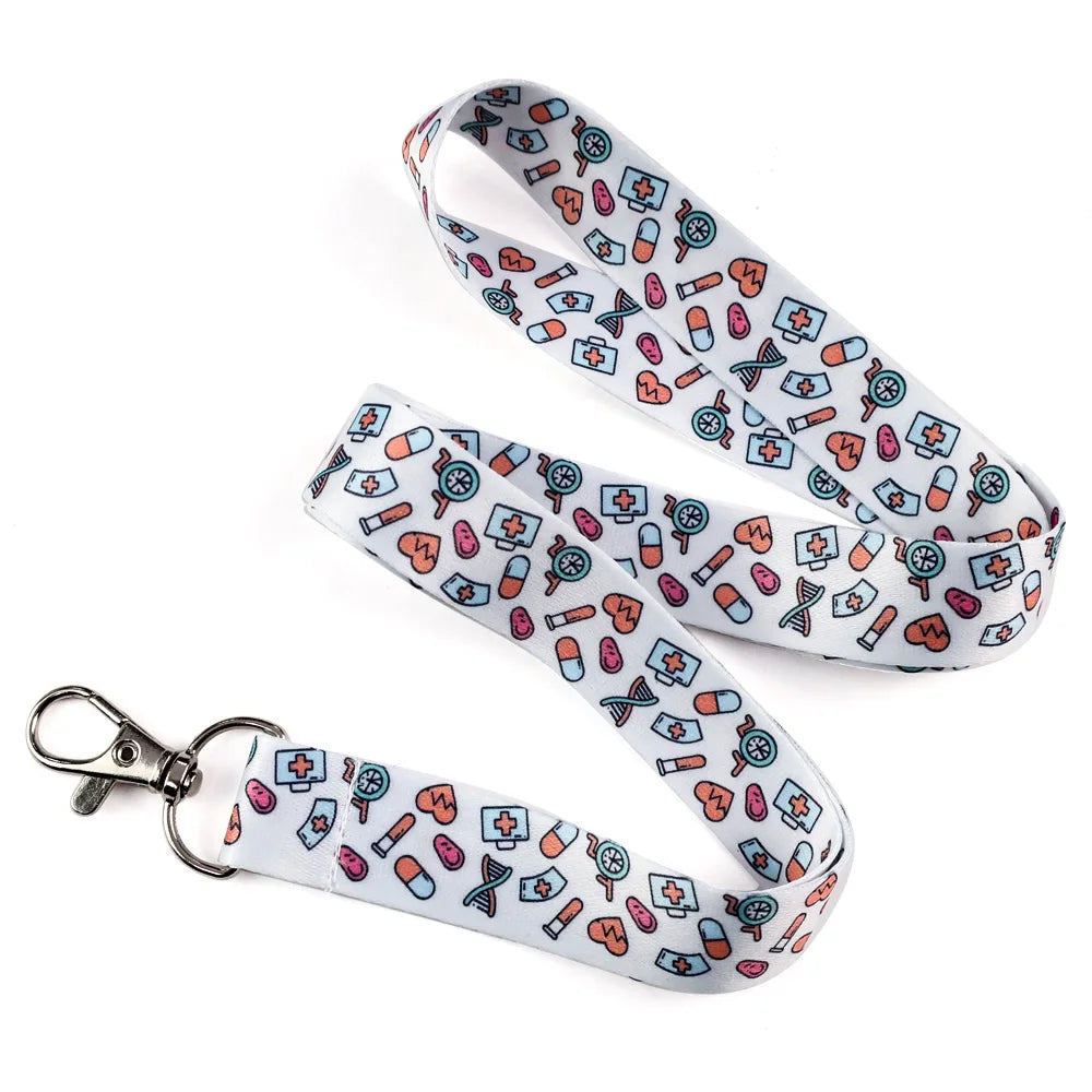 Custom logo Card case Badge Neck Doctors Greys Anatomy Nursing Pens Medical Pen Id Badge Nurse Lanyard