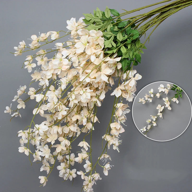 Artificial Hanging Jasmine Single Flower bunch for Decor Wedding Flowers