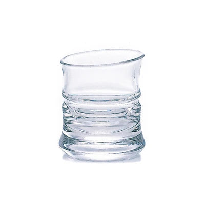 Wholesale Green Bamboo Shape Personalised Creative Tilted Mouth Whisky Glass