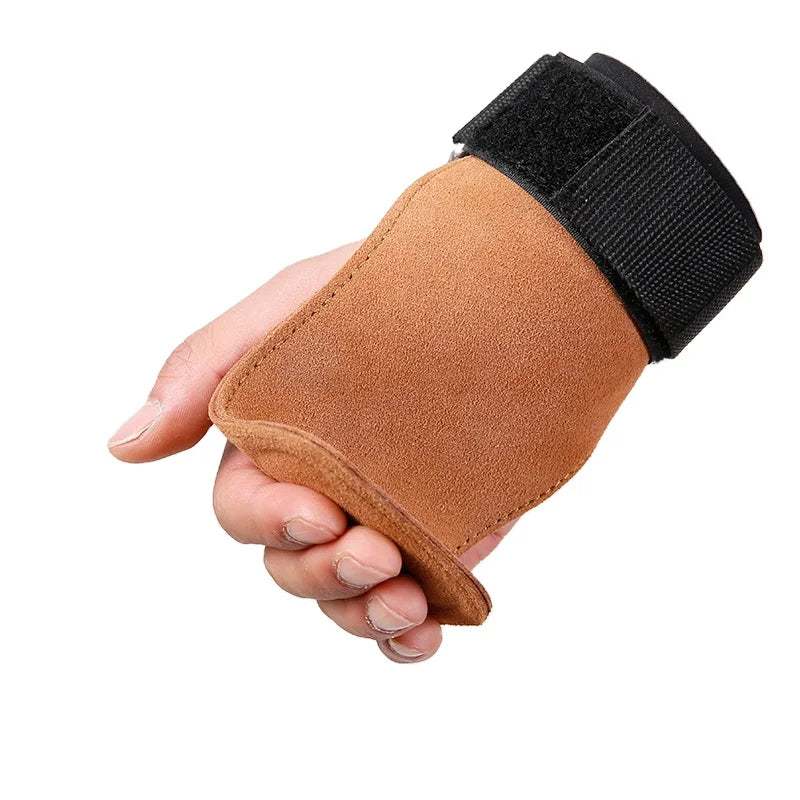 Ks-6022 #manufacture Price Cowhide Palm Protector Professional Fitness Sports Palm for Weight Lifting