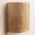 Bedside Wall Lamps Natural Handmade Rattan Wall-mounted Light Sconce Modern Simple Home Bedroom Living Room Corridor Decorative