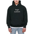 Outdoor Sudadera Casual Men Oversized Heavyweight Hooded Pullover Sweatshirts Custom Logo French Terry No String Hoodies for Men