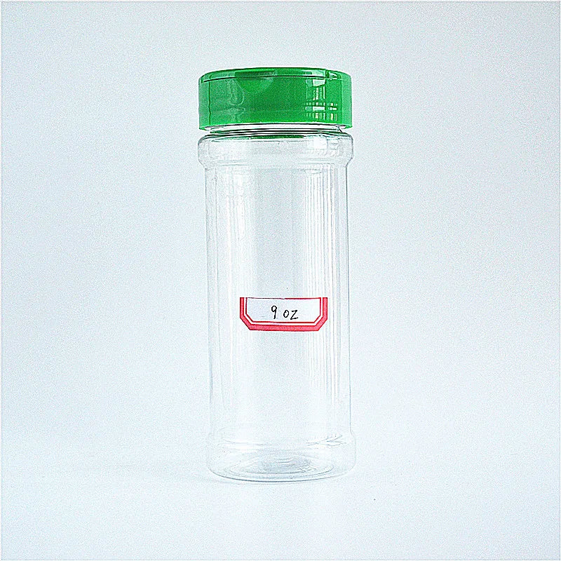 Hot Sales Customized Portable PET Spice Shaker Bottle Round Pattern with Shaker Lid for Pepper Salt Storage Quality Spice Tools