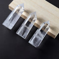 Healing Crystal Wand Natural Hexagonal Column Reiki Chakra Meditation Therapy Clear Quartz Stones