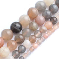 Natural Stone Beads for Jewelry Making DIY 4/6/8/10mm Mixed Sunstone Moonstone Beads