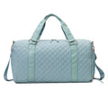 Factory Outlet Nylon Tote Gym Sport Bag with Zipper Closure for Yoga Fitness Soccer Basketball Shoe Compartment