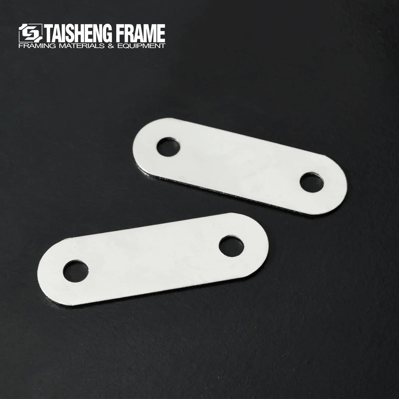 Wood Photo Frame Fixing Connector Straight Repair Fixing Brackets Heavy Duty 2 Holes-34*10mm