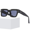 Wholesale New Fashion Female Trend Sunglasses Lunette De Soleil Grey Lens Shades Sun Glasses Vintage Square Rivet Sunglasses