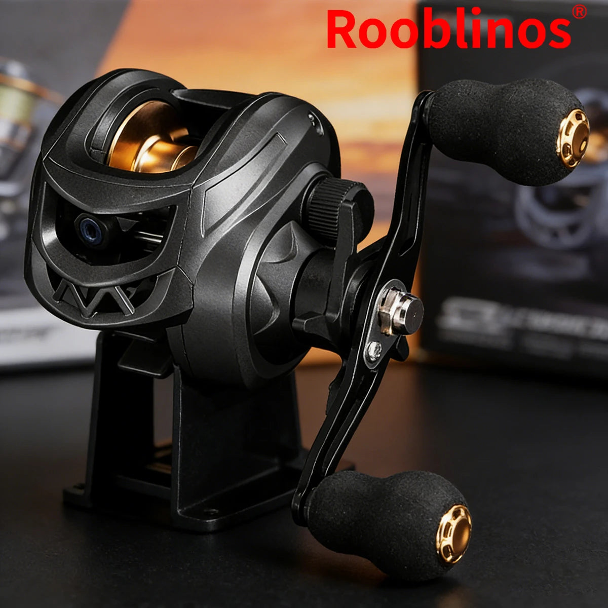 [Germany Stock] Robnos AK2000 Left Hand Baitcasting Reels 7.2:1 Gear Ratio for Stream & River Fishing