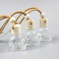 8ml Skull Car Hanging Pendant Empty Bottle Air Freshener Perfume Glass Bottles Fragrance Diffuser Round Glass Perfume Botlles