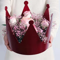 Creative PU Leather Flower Bags Bouquet Flowers Packaging Valentine's Day Rose Day Birthday New Year Party Wedding Gift
