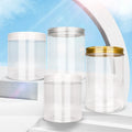 8oz  250ml 16oz 500ml  400ml Food Grade Package Jar Pet Plastic Cosmetic Cream Jar With clear Lid