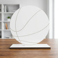 Personalized Logo Simple Durable Low MOQ Blanks Sublimation MDF Basketball Photo Plaque