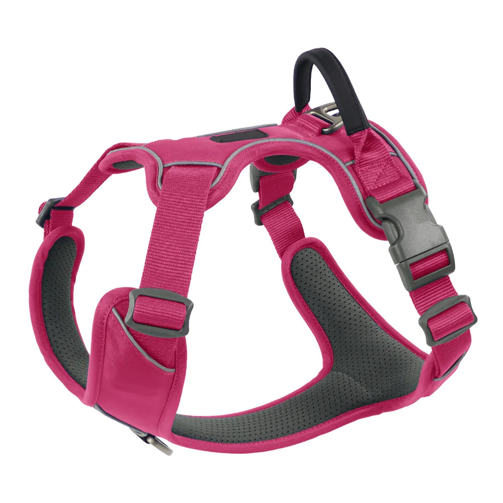 Custom Adjustable Soft Padded Training Dog Harness Set Luxury Easy Control No Pull Dog Harness for Dogs