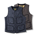 Men's Vest for Winter Casual Woolen Suit Vest Breathable Formal Winter Jacket Waistcoat in Brown with Crewneck Dress Outer Wear