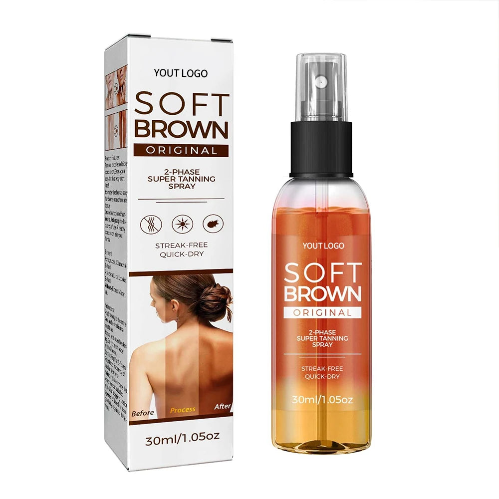 Herbicos Skin Care Products Tanning Spray Sunbathing Natural Bronze Wheat Color Tanning Refreshing Summer Beach Tanning Spray