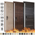 China Top Fire Doors Supplier Custom Wood Fire Prevention Door Apartment Sound STC 35 Fire Resistant Wooden Doors for Apartment