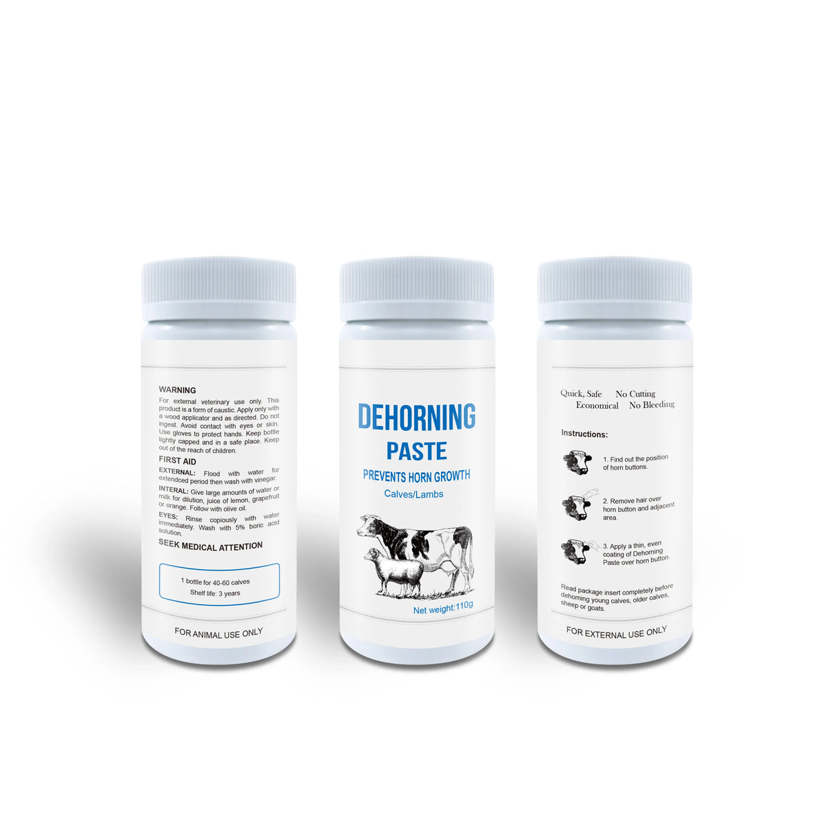 Manufacturer Dehorning Paste for Calves Cattle Cow and Lambs Calf Goat Dehorne Paste