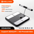 Eight-point Full Body Composition Fat Balance Sensor for Digital Smart Bathroom Scale with BMI and for Factory Custom