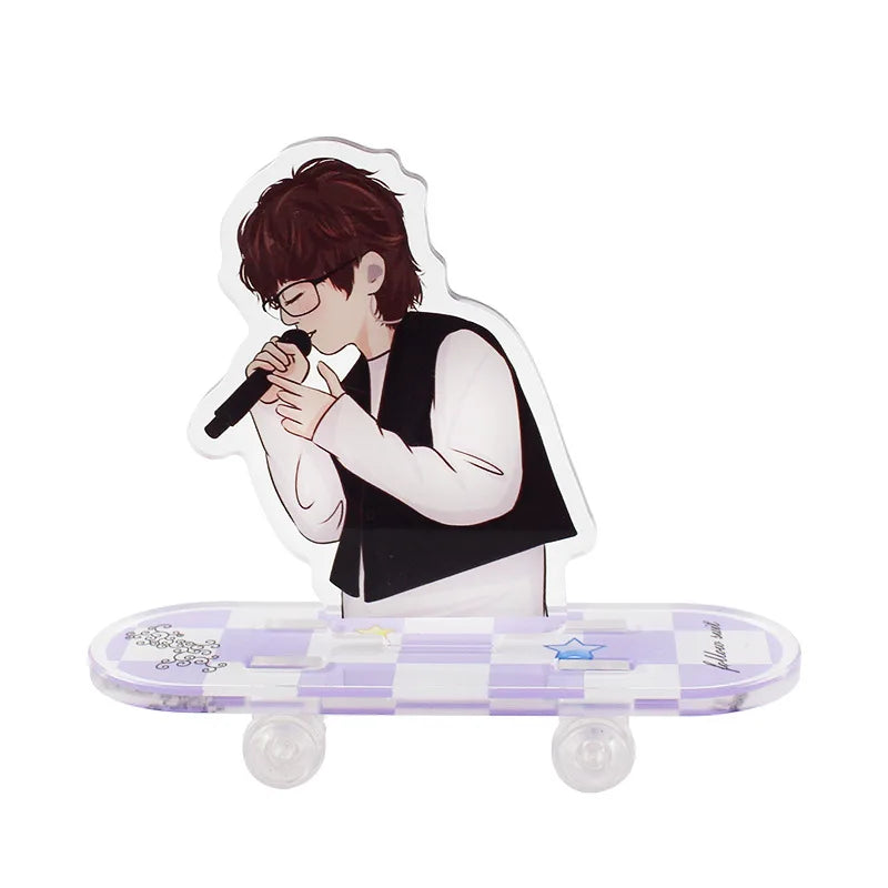Fashion Printed Nameplate Customized Display Skate Anime Character Eco-Friendly Plastic Acrylic Handmade Standee Custom Color
