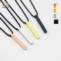 Custom Diy Engraveable Name Bar Necklace Anti Tarnish Multi Colors Stainless Steel Necklaces