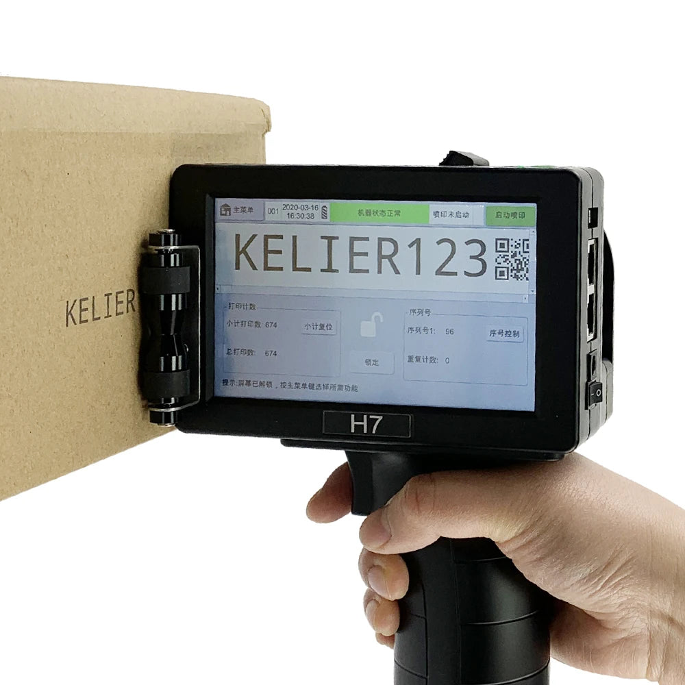 Expiry Date Printer for Plastic Expiry Date Printer Handheld Expiry Date Mini Online High-resolution Inkjet Label Coding