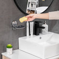Drill-Free Wall-mounted Vacuum Suction Cup  Polished Powerful Vacuum Suction Soap Dish Holder for Bathroom