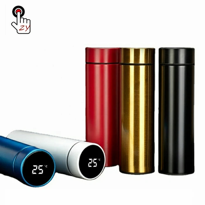 Smart Water Bottle Stainless Steel Thermos Tumbler Digital Vacuum Flasks with LED Temperature Display