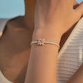 2025 New Luxury Jewelry Fashion Exquisite Brass White Square Full Zircon Bracelet for Women